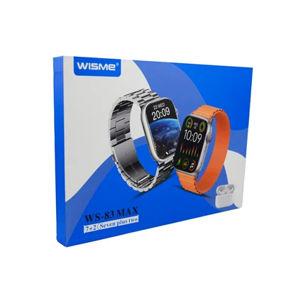 ساعت هوشمند و هندزفری طرح ایرپاد ویسمی مدل WISME WS-83 MAX
