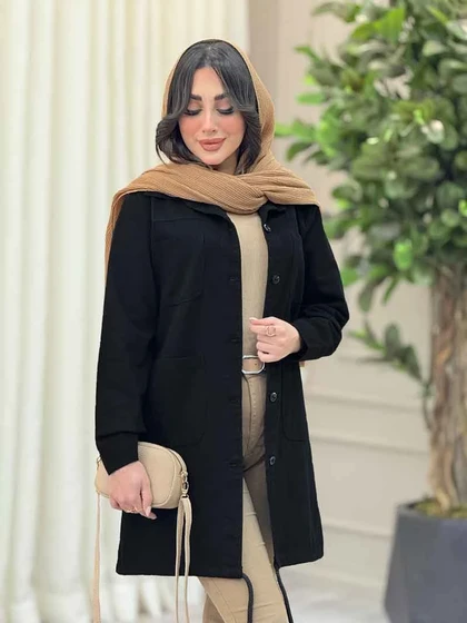 مانتو پایین بند چهار جیب