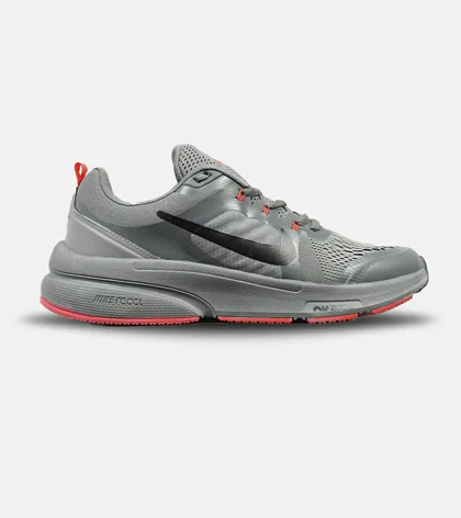 کفش کتانی بزرگ پا خاکستری قرمز NIKE zoom