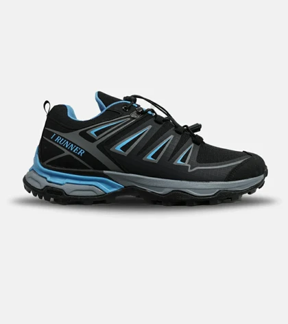 کفش کتانی بزرگ پا مشکی آبی I-Runner