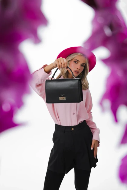 کیف دوشی زنانه چرم مصنوعی دیوید جونز DAVID JONES