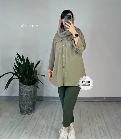 مانتو کتان فندق