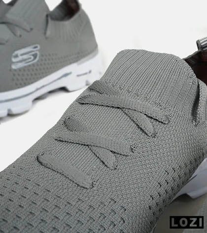 کفش کتانی مردانه و زنانه طوسی اسکیچرز SKECHERS مدل 2162