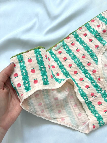 شورت نخی عروسکی هلو 2xl