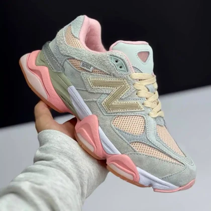 کتانی نیوبالانس 9060 طوسی صورتی New Balance 9060 Gray Pink