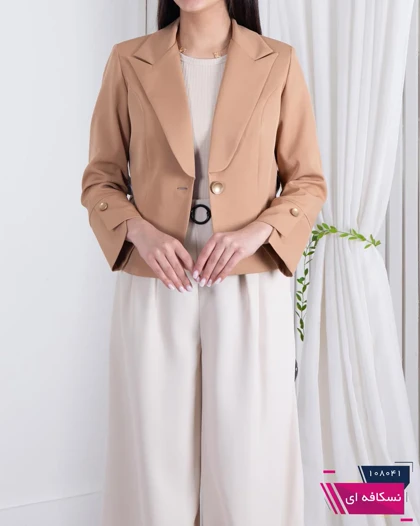 کراپ کت آستین دکمه VALERIE
