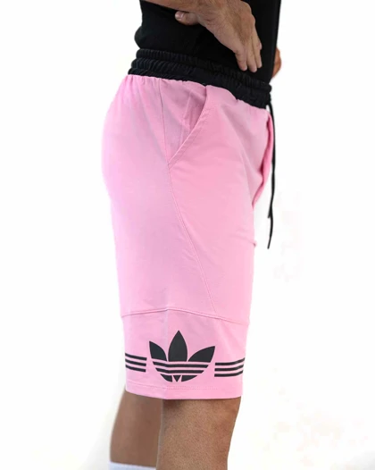 شلوارک بگ ورزشی ADIDAS صورتی