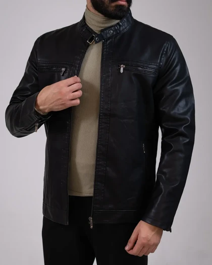 کاپشن چرم کلاسیک آرمان-کد5487