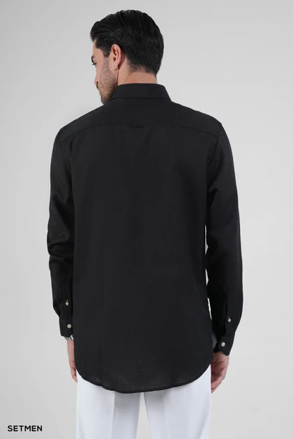 پیراهن مردانه آستین بلند لینن