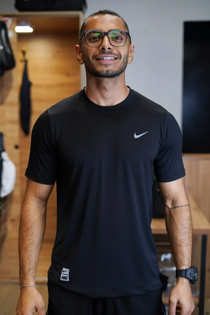 تیشرت ورزشی مردانه پارچه آجری تمام کش