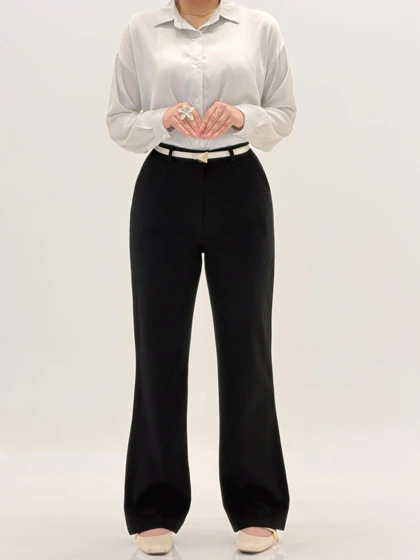 4236-شلوار نیم بگ گاواردین