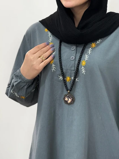 مانتو لینن گلدوزی سرنا