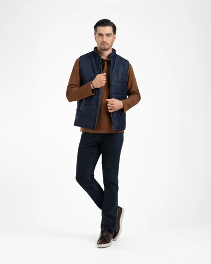 ام کی کالکشن جلیقه mk-22243-navy-blue