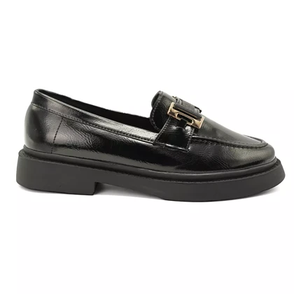 کفش کالج زنانه مدل Flat shoes - 0252_ Black