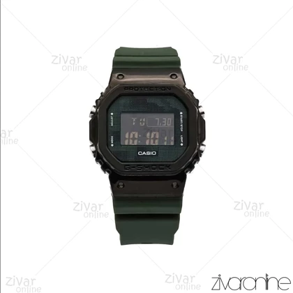ساعت جی شاک GM5600 مردانه چند ضلعی صفحه دیجیتالی سبز مشکی 105827