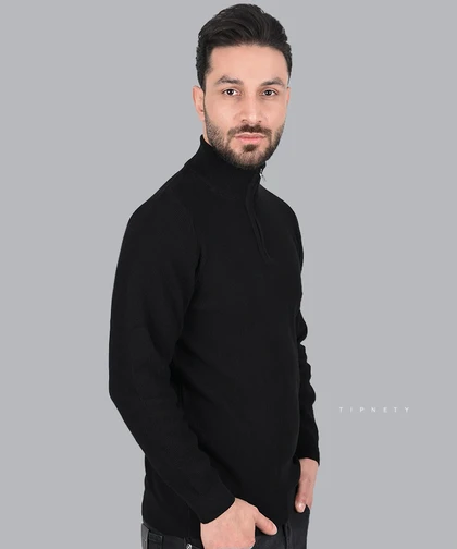 تیشرت نیم زیپ آستین بلند یقه اسکی 2900