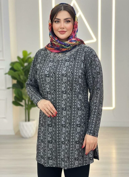 تونیک نگین‌دار مدل ژالین کد 50286