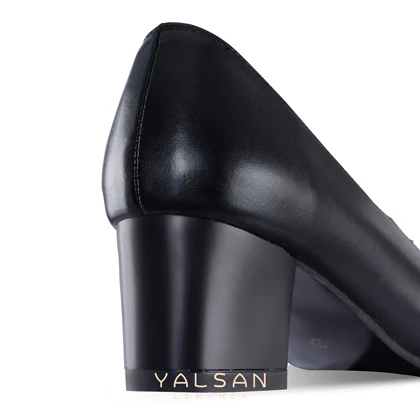 کفش پاشنه‌دار زنانه چرم یلسان مدل ابیگل کد 638-GAN