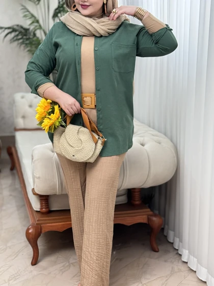 مانتو لینن چکامه 3196