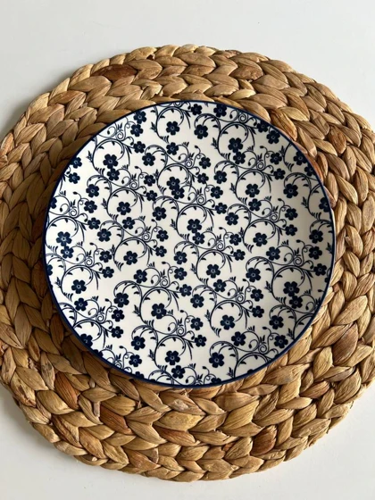 پیش دستی دنی هوم طرح گل سرمه ای / BA2_BA1