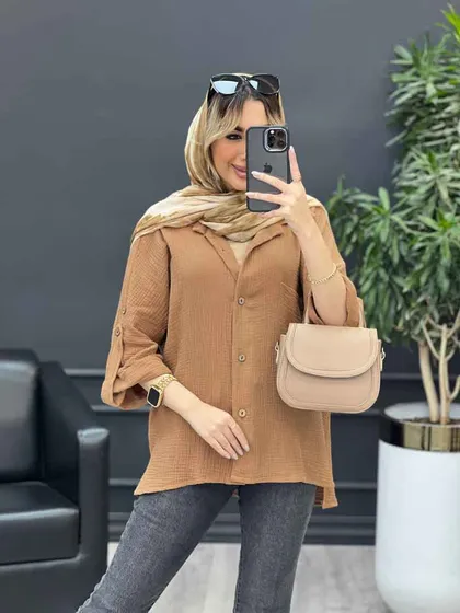مانتو تک جیب آستین پاگن