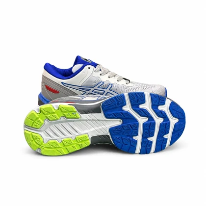 کتانی مردانه مدل اسیکس رانینگ طوسی آبی Asics