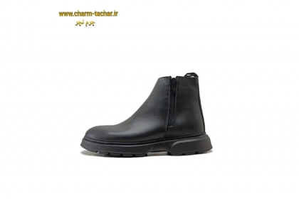 نیم بوت مردانه دوزیپ مدل لوفر چرم طبیعیsi169