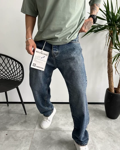 شلوار نیم بگ ساده Balenciaga