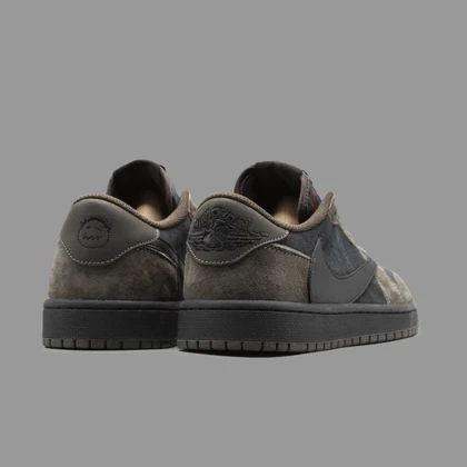 نایکی جردن 1 ترویس اسکات مشکی قهوه ای ساق کوتاه Nike Air Jordan 1 Low OG Travis Scott Black Brown