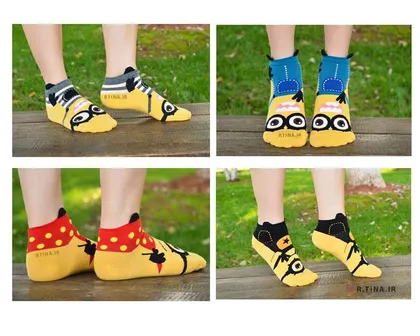 جوراب فانتزی طرح کارتونی مینیون Minions