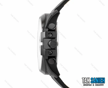 ساعت دیزل شاخدار مردانه بند چرمی مشکی Diesel-2689-G