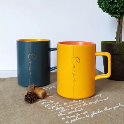 لیوان سرامیکی رنگی