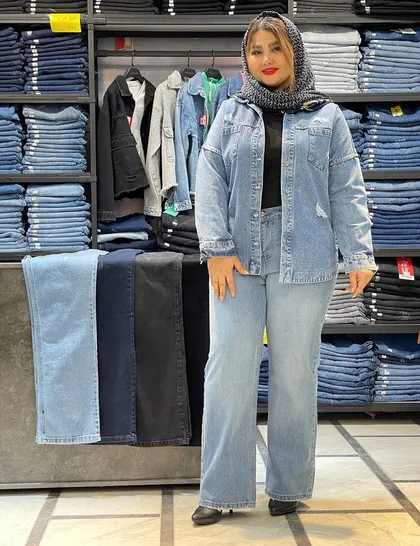 شلوار جین واید کد : 1414881B