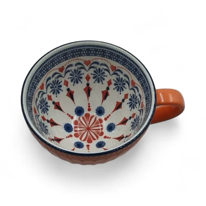 فنجان لته خوری طرح دار رنگی دنی هوم / BA54