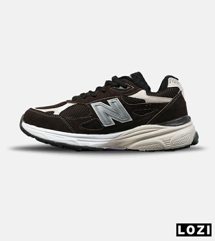 کفش کتانی مردانه و زنانه قهوه ای NEW BALANCE 990 مدل 8748