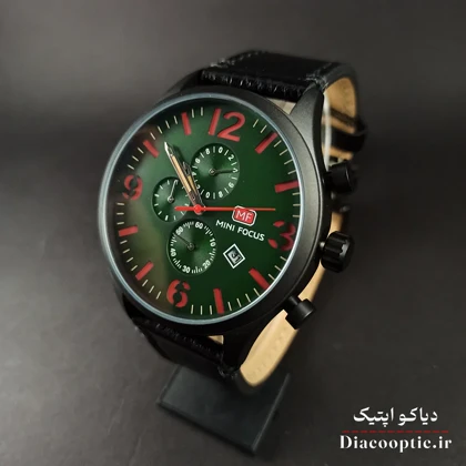 ساعت مچی مردانه اورجینال موتور ژاپن برند مینی فوکوس سه موتور مدل Mf0003G.01 بند چرم