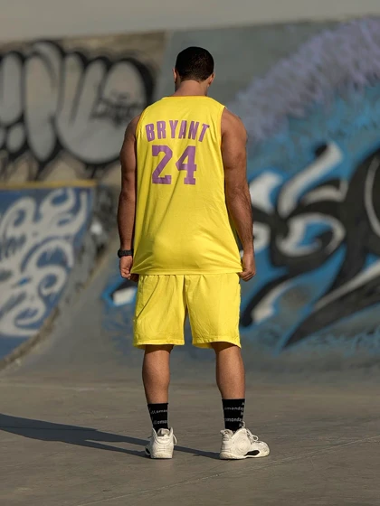 ست بسکتبالی لیکرز جردن (Lakers x Jordan) پارچه فلامنت و چاپ زول (چند رنگ)