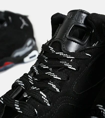 کفش کتانی ساق‌دار مردانه مشکی طوسی Nike air jordan 5 v02