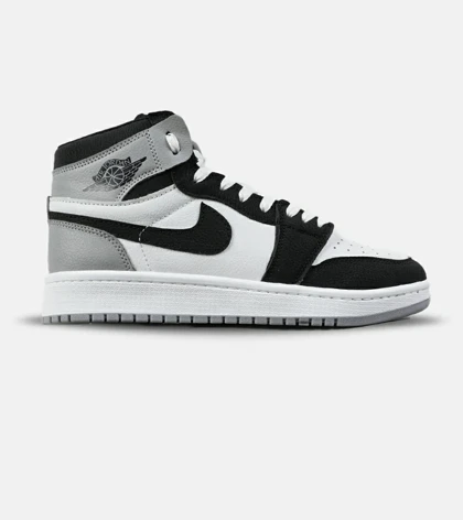 کفش کتانی ساق‌دار مردانه و زنانه سفید مشکی طوسیNIKE jordan 1 مدل 7688