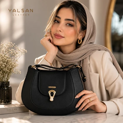 کیف دوشی زنانه چرم یلسان مدل آوید کد 218-GN