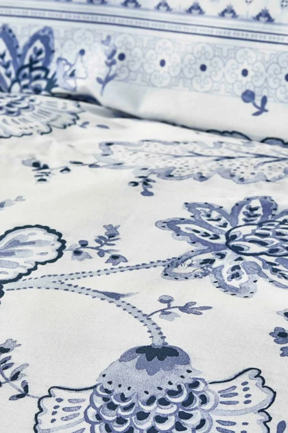 سرویس روتختی دو نفره Karaca Home مدل Amar پنبه - آبی