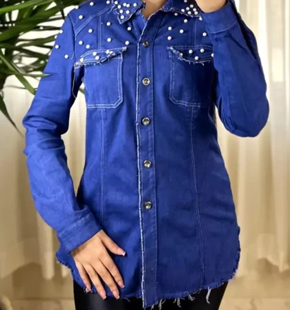 شومیز لی نگین‌دار