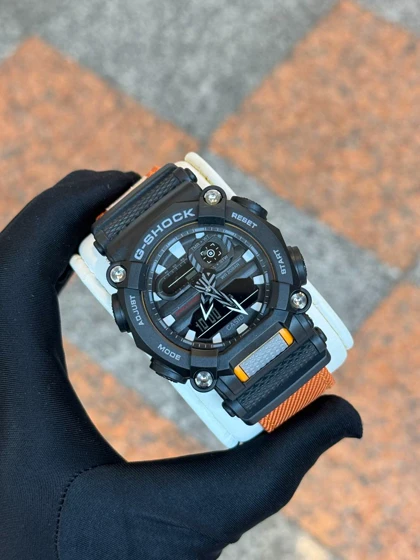 ساعت جی شاکG900مشکی نارنجی