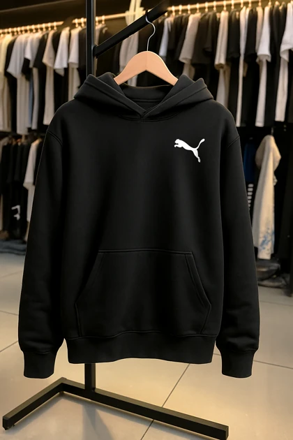 هودی مشکی طرح Puma 2