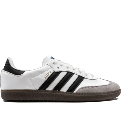 کتانی آدیداس سامیا سفید مشکی adidas Samba OG " White Black" sneakers