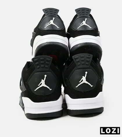 کفش کتانی ساق‌دار مردانه مشکی Nike air jordan 4