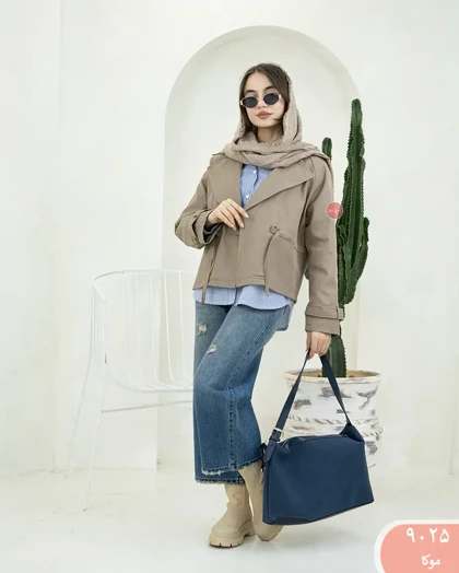 ترنچ کت کمرگت 9025