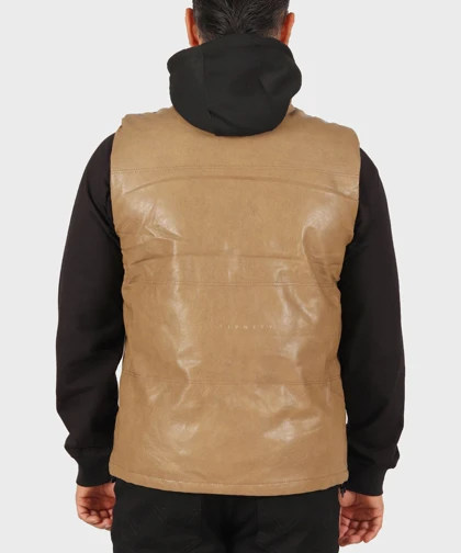 پافر مردانه چرم کلاه مشکی 2533