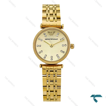 ساعت زنانه امپریو آرمانی مینی تمام طلایی Armani-8366-L
