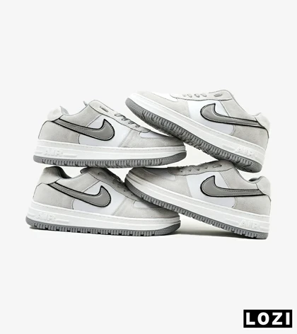 کفش کتانی مردانه و زنانه طوسی نایک NIKE AIR FORCE مدل 4568